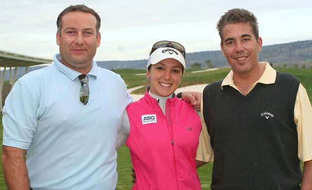 Twittour_Golf Víctor Sauca, Mariana Macías y Jorge Bultó.