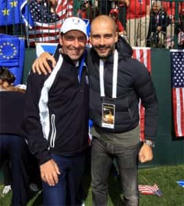 RyderCup2012. Olazabal con Guardiola © Getty Images
