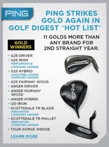 Ping, leader at Golf Digest Hot List 2013