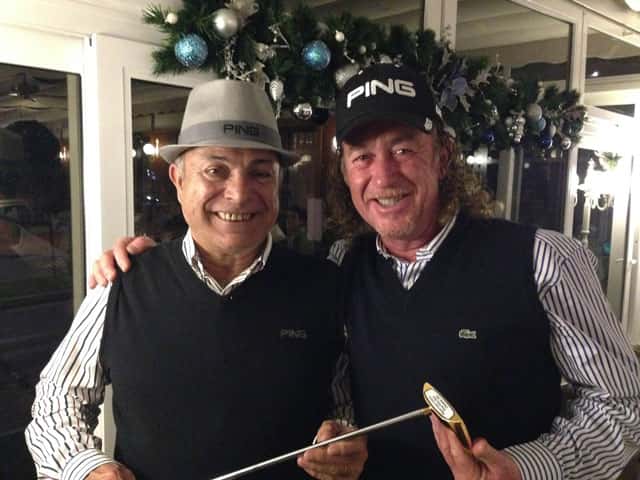 Fernando Cambronero y Miguel Angel Jiménez-Putter de oro