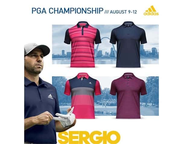 sergio garcia adidas golf shirts